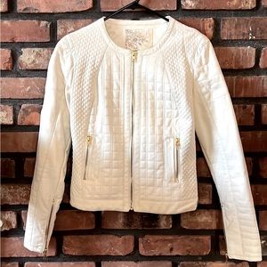 Arden B quilted leather jacket